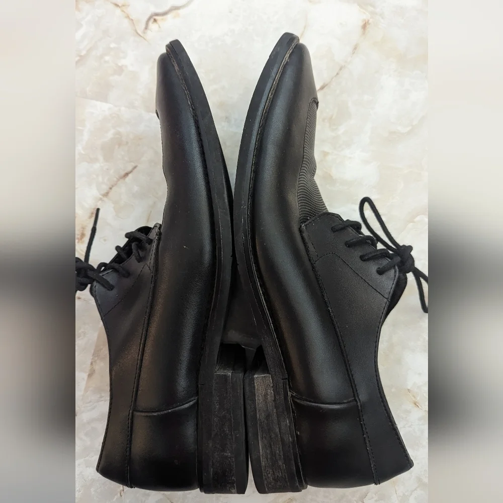 Calvin Klein Man's  RAMBERT Leather Oxfords  Black  Shoes Size 7M